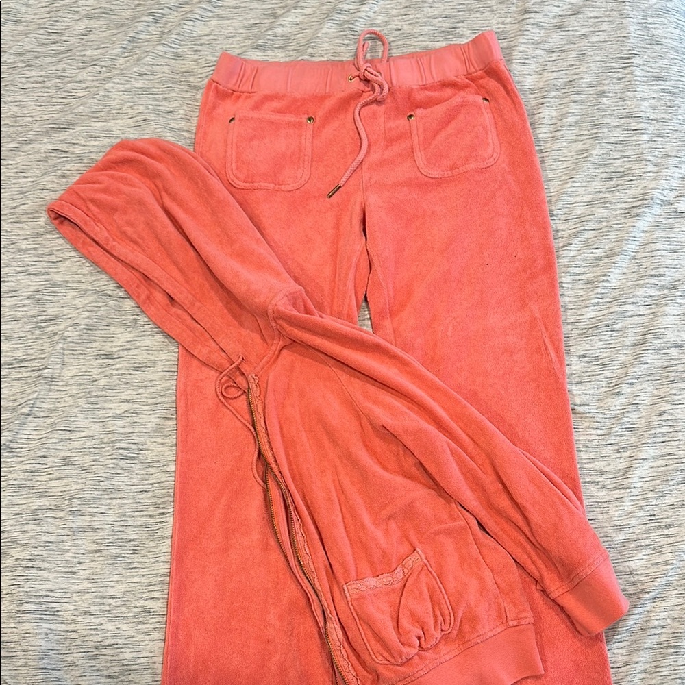Y2K Juicy Couture Coral Sweatsuit